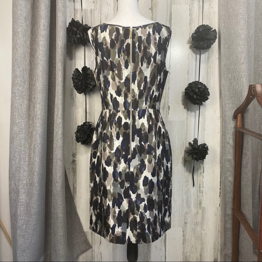 kate spade Rhea Ruffle Ink Blot dress EUC sz 8 - Picture 4 of 11
